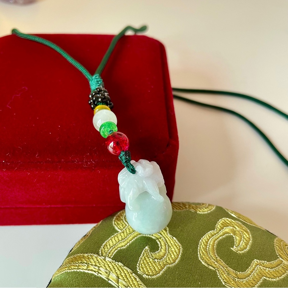 Certified Natural Burmese Jadeite Jade Pendant